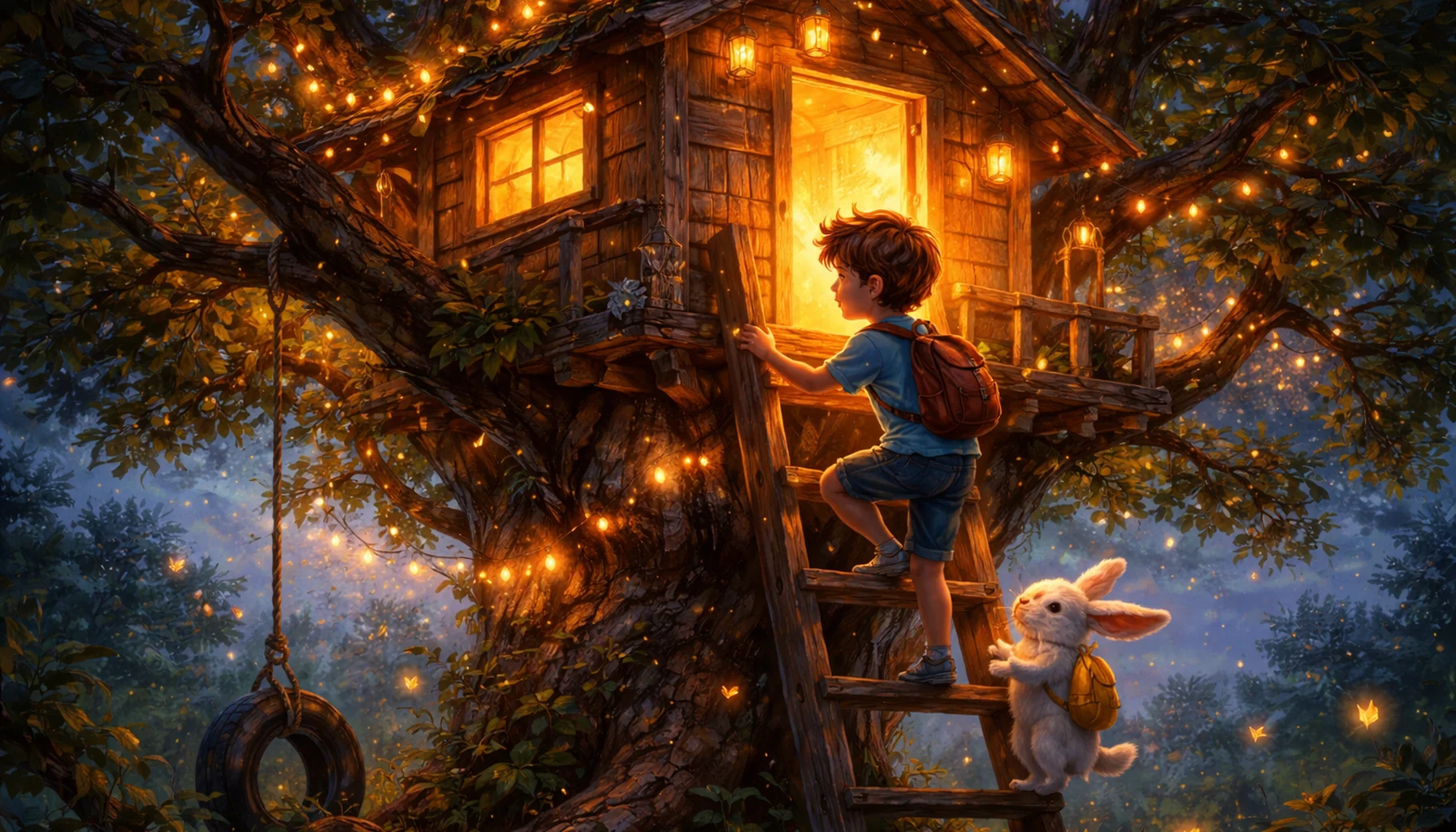 Sternchen und Finn zählen Sterne