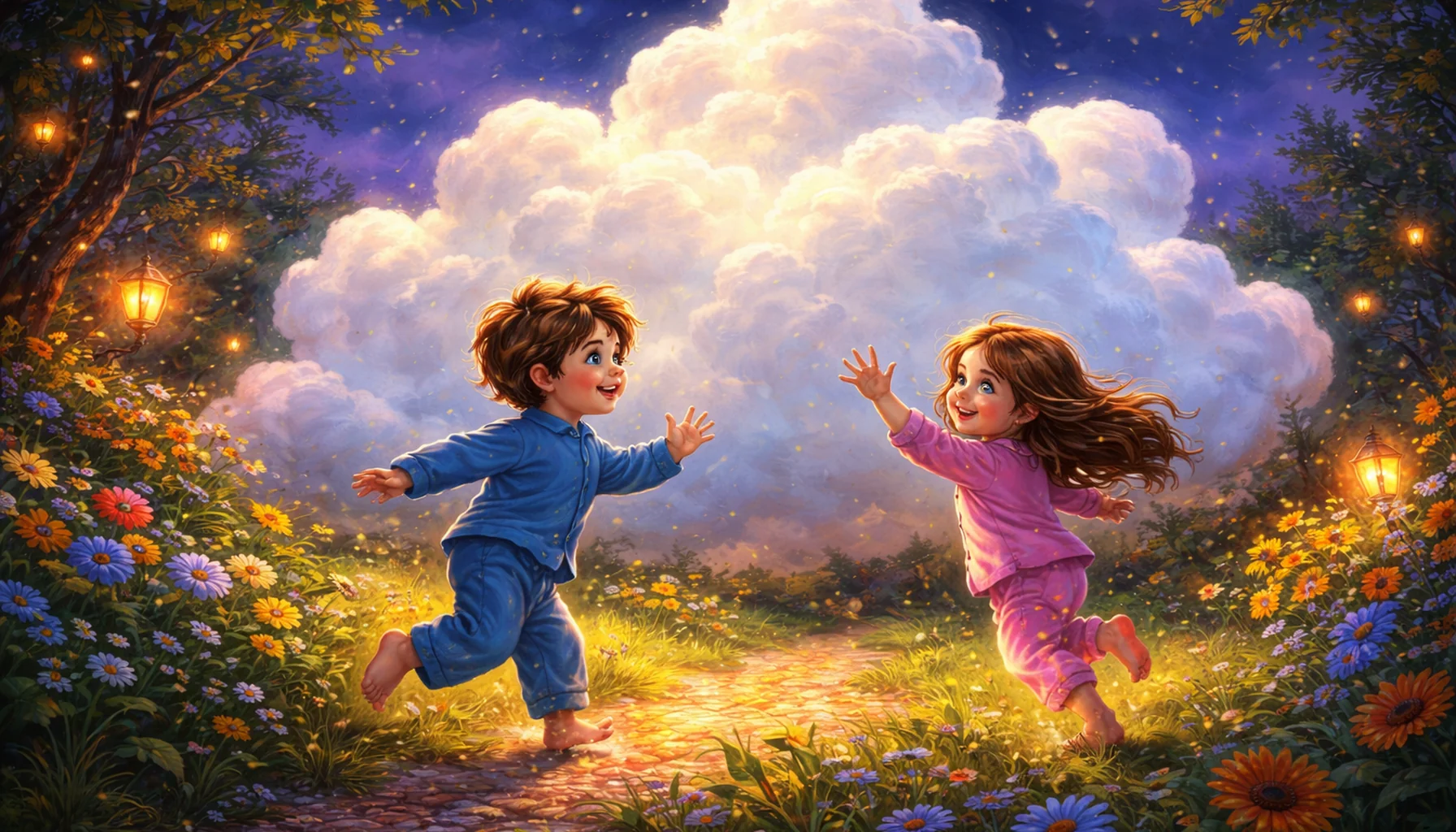 Vol paisible sur un nuage