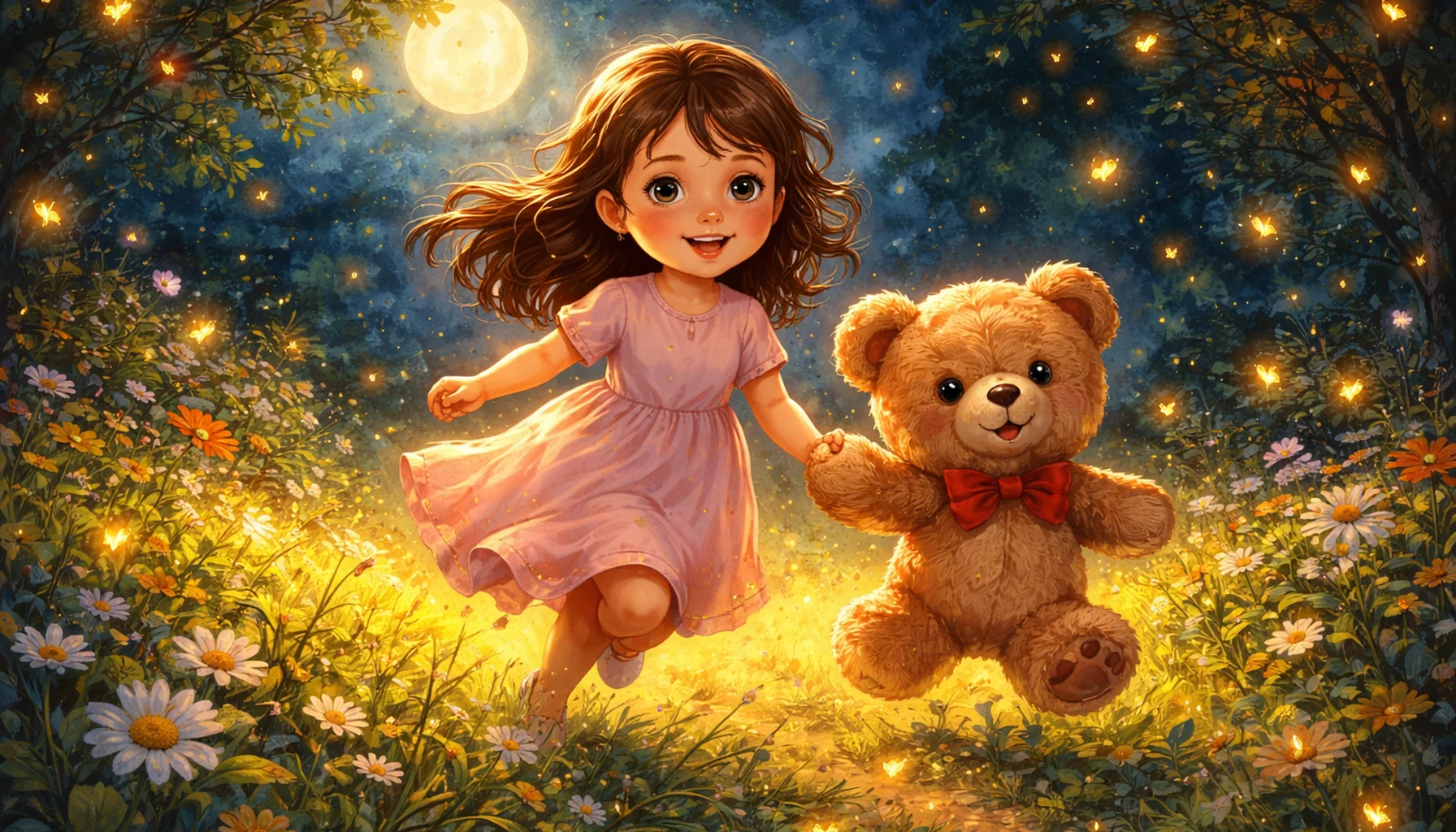 Zosia i świetliki w lesie