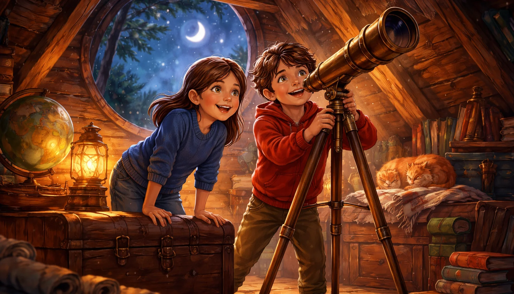 El telescopio y el mensaje secreto